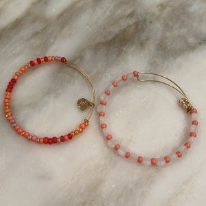 Set of 2 beaded Alex and Ani bracelets